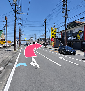 谷稲葉IC方面から当院までの道順４