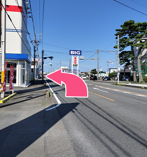 島田方面から当院までの道順２