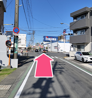 島田方面から当院までの道順３