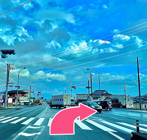 北山IC方面から当院までの道順4