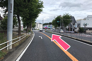 熊本県運転免許センター、パークドーム熊本方面からお越しの方の道順２