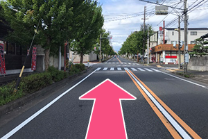 吹上・桜山方面よりお越しの方の道順２