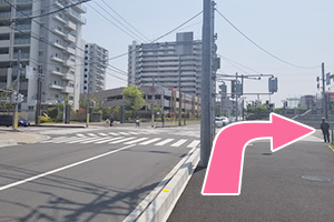 東武鉄道伊勢崎線「獨協大学前」駅から当院までの道順３