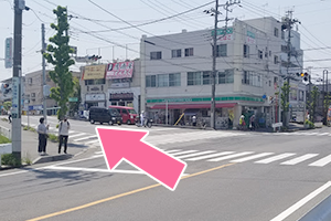 東武鉄道伊勢崎線「獨協大学前」駅から当院までの道順４