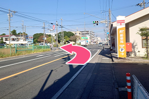 泉町方面からの道順１