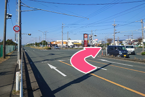 泉町方面からの道順２