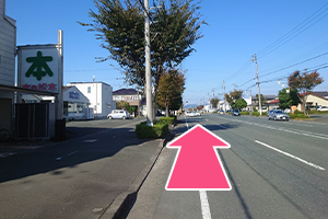 泉町方面からの道順３