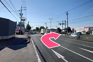 三方原スマートインター方面からの道順１