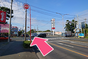 店舗北方面からの道順１