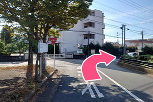 店舗北方面からの道順３