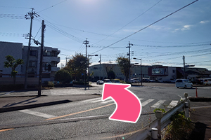 店舗北方面からの道順４