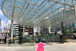 JR線「静岡」駅からお越しの場合２