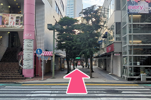 静岡清水線「新静岡駅」駅からお越しの場合３