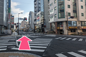 静岡清水線「新静岡駅」駅からお越しの場合６